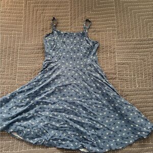 GAP Kids Blue Floral Casual Dress